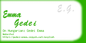 emma gedei business card